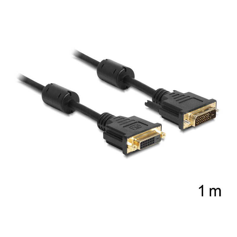 Delock Cable Dvi (24+1) -> Dvi(24+1) M/H 1m Negro