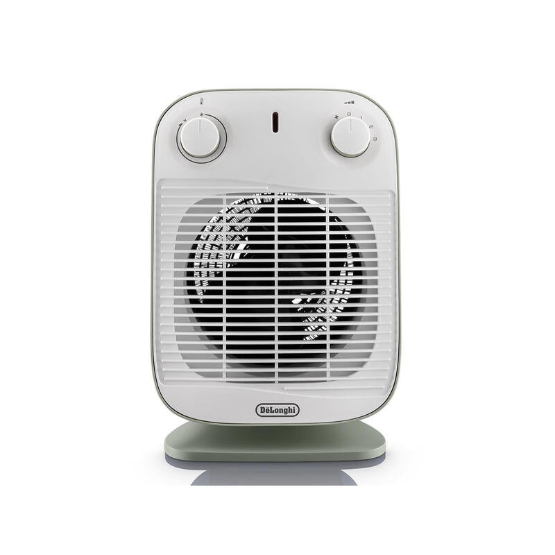 Delonghi Hfs50b20.Gr Interior Verde, Blanco 2000 W Ventilador Eléctrico, Termoventiladores Verde, Ventilador Eléctrico, Ip21, Interior, Escritorio, Piso, Mesa, Verde, Blanco, Giratorio