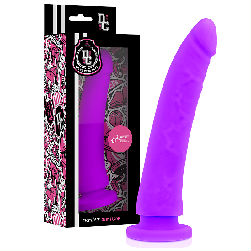 Delta Club - Toys Dildo Lila Silicona Medica 17 Cm -O- 3 Cm