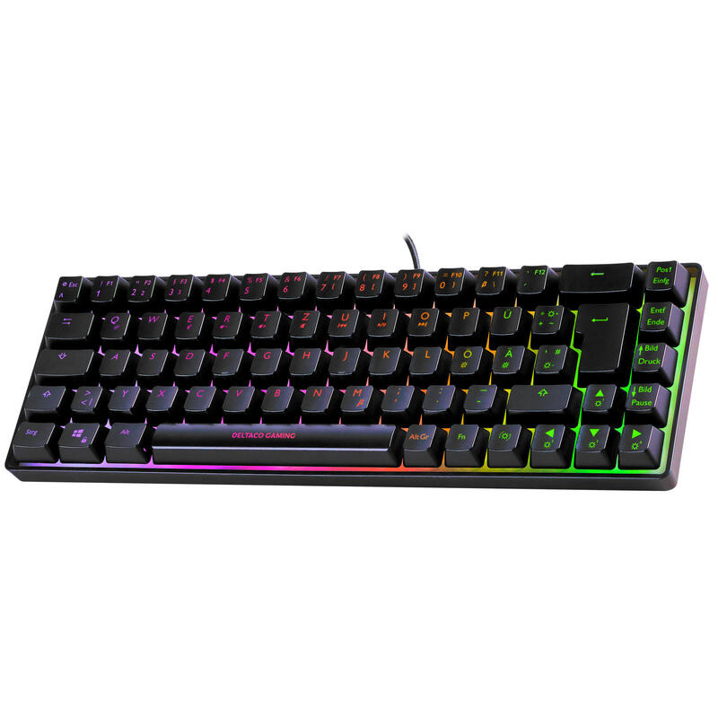 Deltaco Gaming Teclado Dk240 Mini 60% Usb, Rgb, Negro