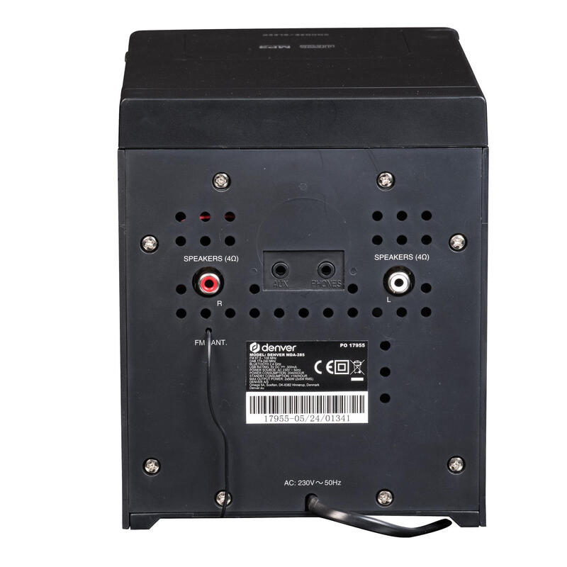 Denver Mda-285 Minicadena De Música Para Uso Doméstico 50 W Negro