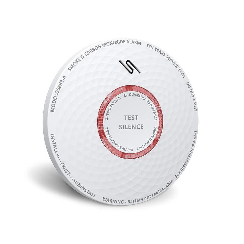 Detector Combinada De Humo Y Co Batería De Litio