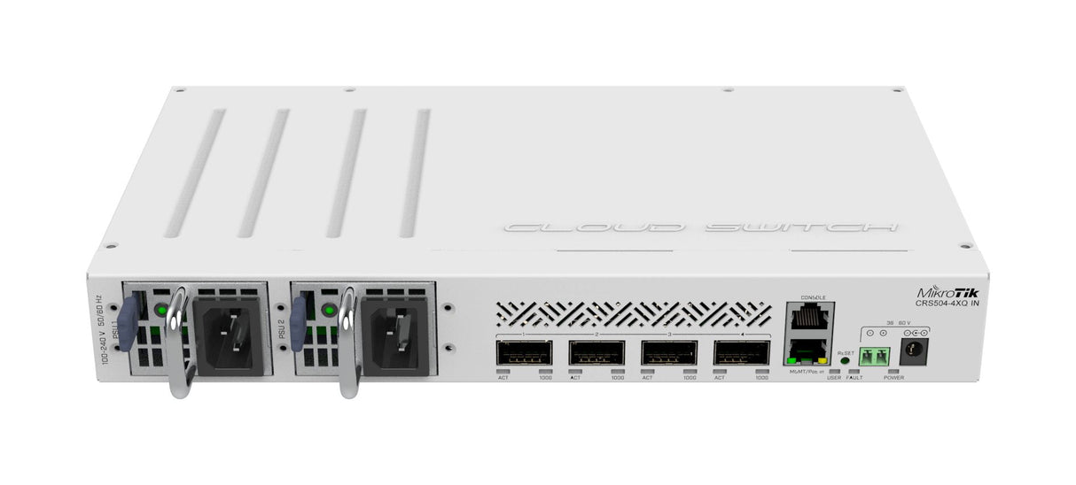 Mikrotik Cloud Router Switch Crs504-4xq-In, 4x 100g Qsfp28 Ports, Rackmount