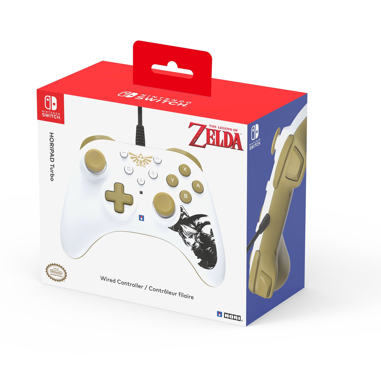 EAN 0810050911931 - Hori HORIPAD Turbo Zelda Oro, Blanco Gamepad Nintendo Switch imagen 5