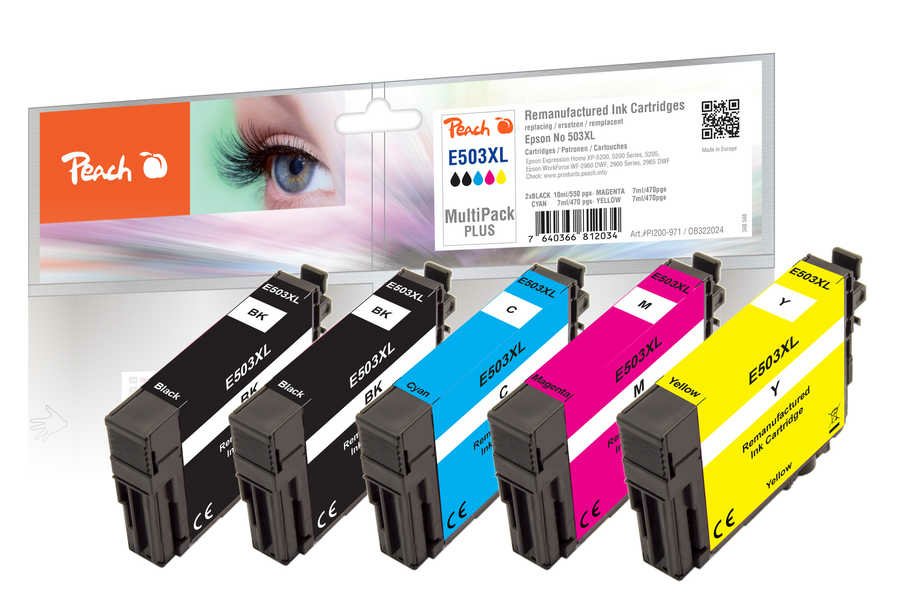 Peach Cartucho Epson Nr. 503xl Multipack Plus Remanufactured