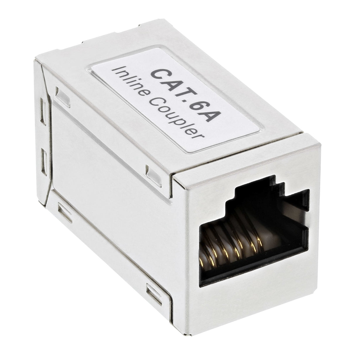 Adaptador Inline Cat.6a, Completamente Blindado, Metal, 2x Rj45 F/F, 1:1