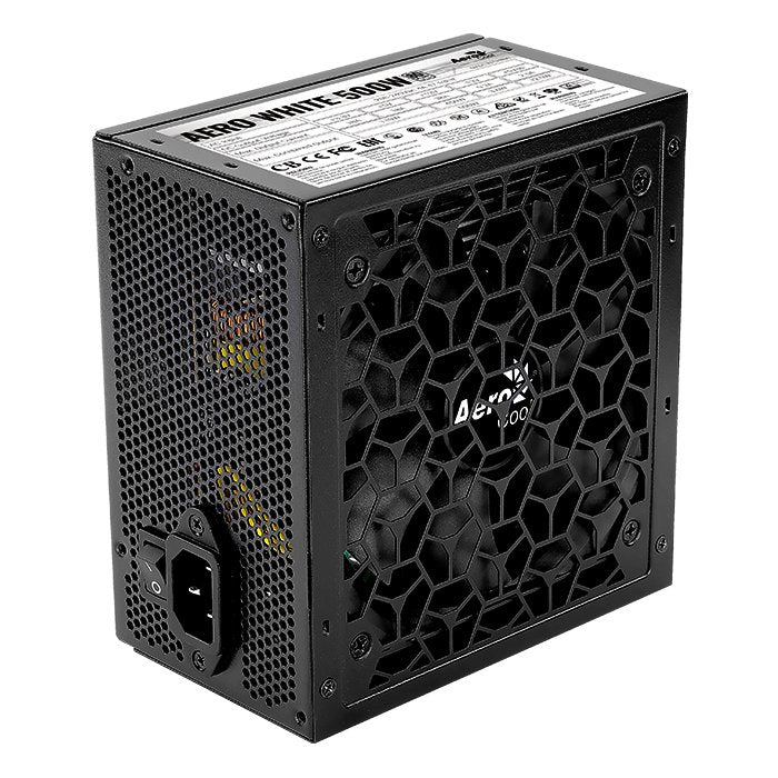EAN 4710562753905 - Aerocool AERO WHITE 500W unidad de fuente de alimentación 20+4 pin ATX ATX Negro imagen 1