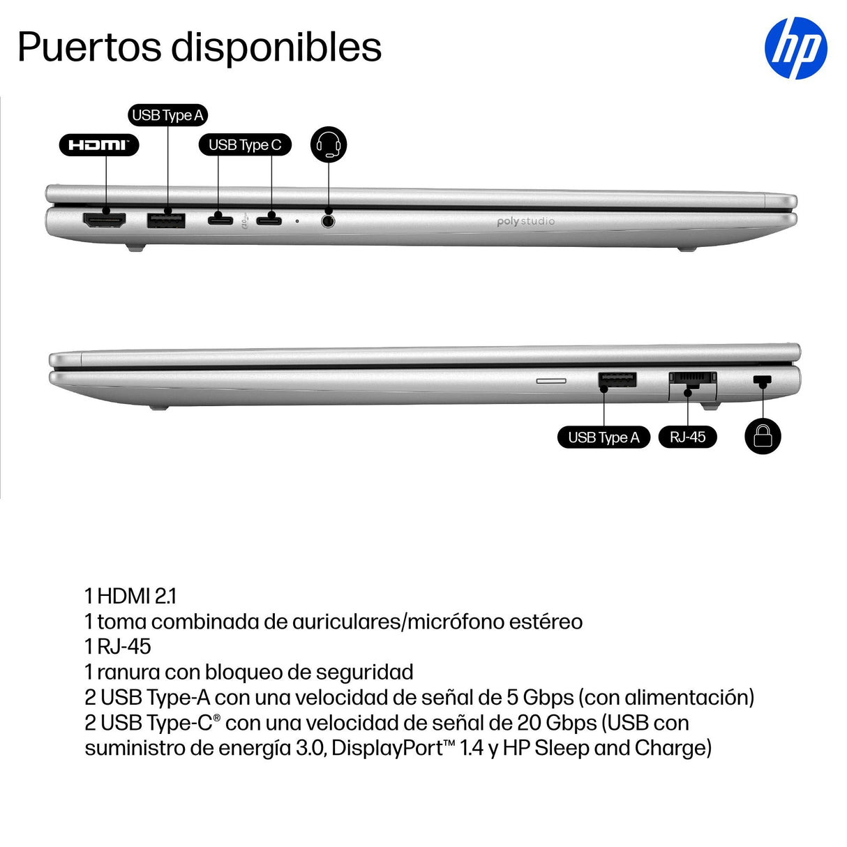 EAN 0199251735257 - HP ProBook 4 G1iR Wolf Pro Security Edition Intel Core 5 120U Portátil 40,6 cm (16") WUXGA 16 GB DDR5-SDR imagen 5