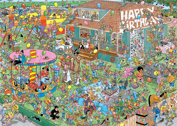 Jumbo Jan Van Haasteren Kindergeburtstags-Party Kindergeburtstagsparty 1000 Teile Puzzle (20035)