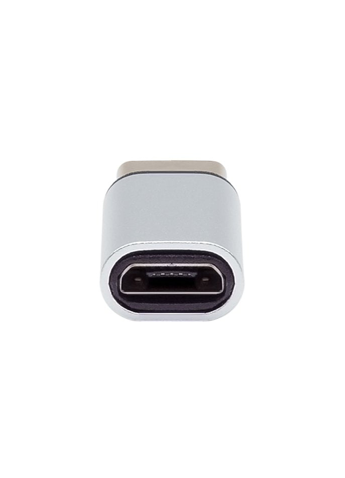 Proxtend Usbc-Microbas Cambiador De Género Para Cable Usb-C Usb Micro B Plata
