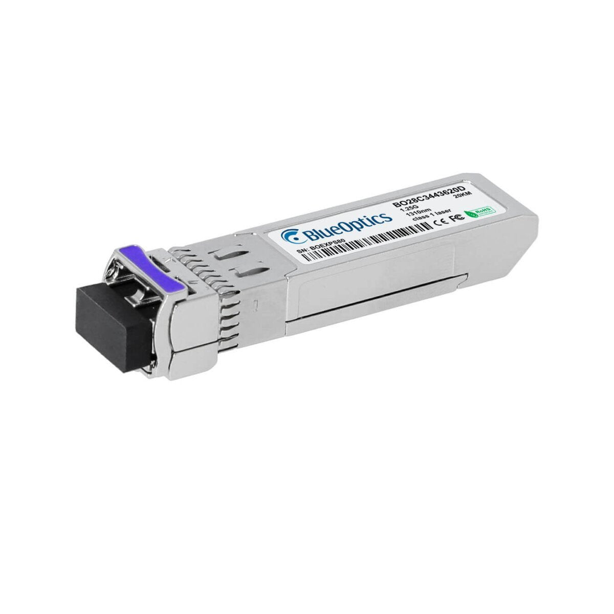 Blueoptics Adtran 1442010g1 Blueoptics Bo28c4334620d Csfp Transceiver, 1000base-2bx-D, Singlemode Fiber, Tx:1490nm/Rx:1310nm, 20km