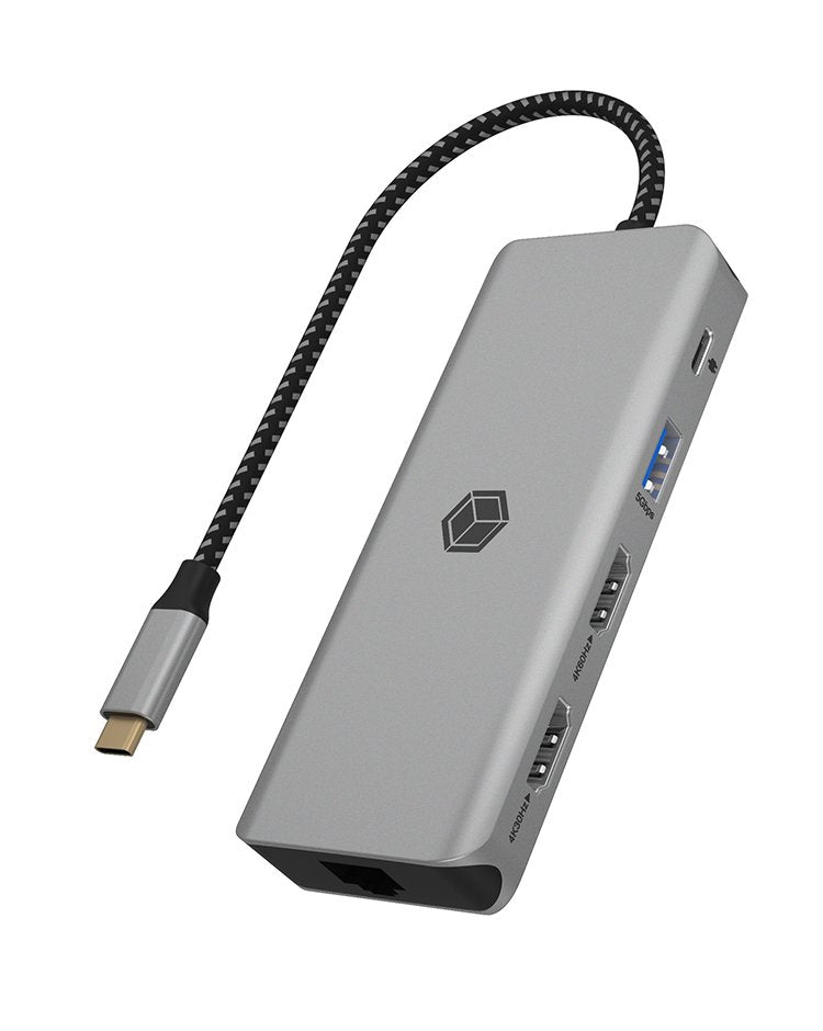 EAN 4250078173908 - ICY BOX IB-DK4012-CPD Alámbrico USB 3.2 Gen 1 (3.1 Gen 1) Type-C Antracita, Negro imagen 1