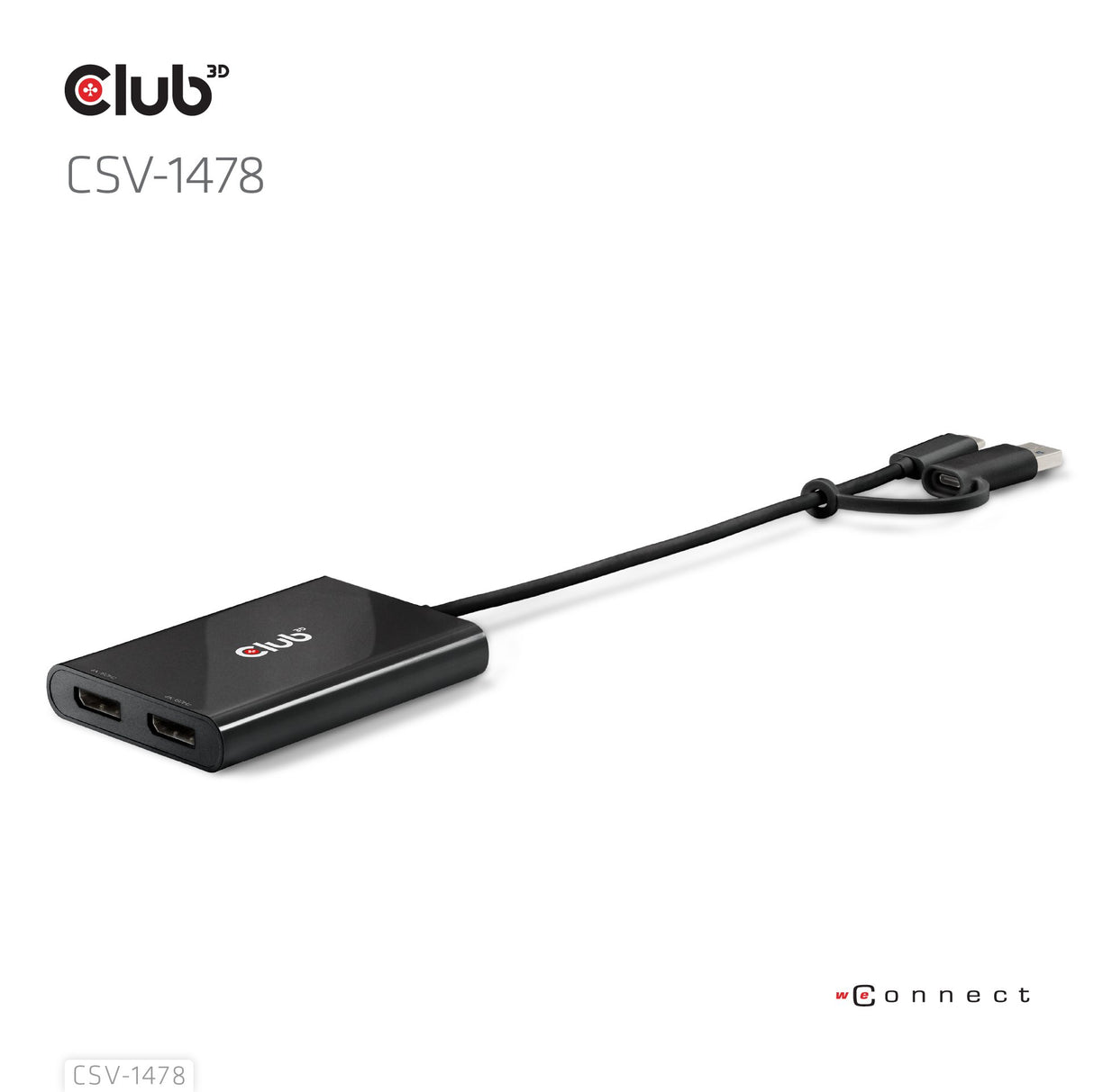 EAN 8719214472993 - CLUB3D CSV-1478 divisor de video USB Tipo C 2x DisplayPort imagen 12