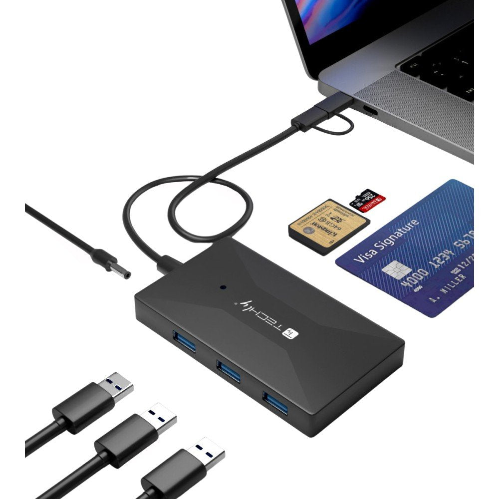 Techly Multi-Kartenleser Und Hub Usb-A C