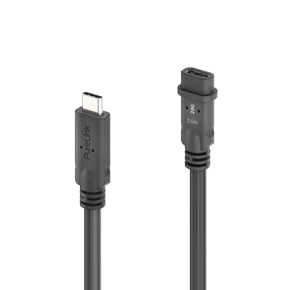 Purelink Pureinstall Microx4 - Usb4 Gen2 Usb-C M/F Cable De Extensión Passiv 3m