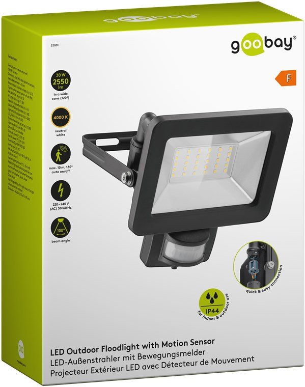 EAN 4040849538810 - Goobay 53881 Reflector Negro 30 W LED F imagen 9