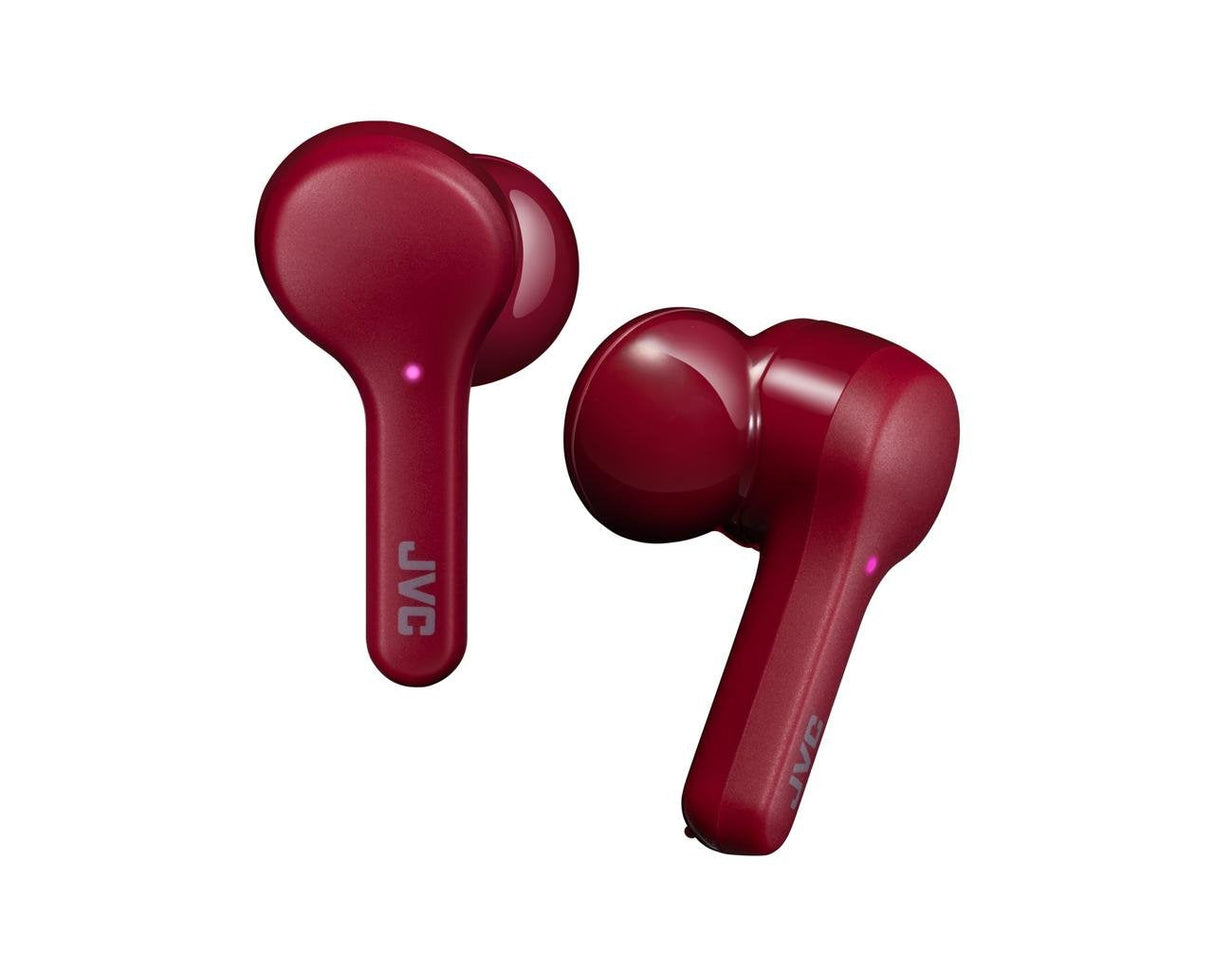Auriculares Bluetooth Jvc Ha-A8t Con Estuche De Carga Autonomía 6h Rojos
