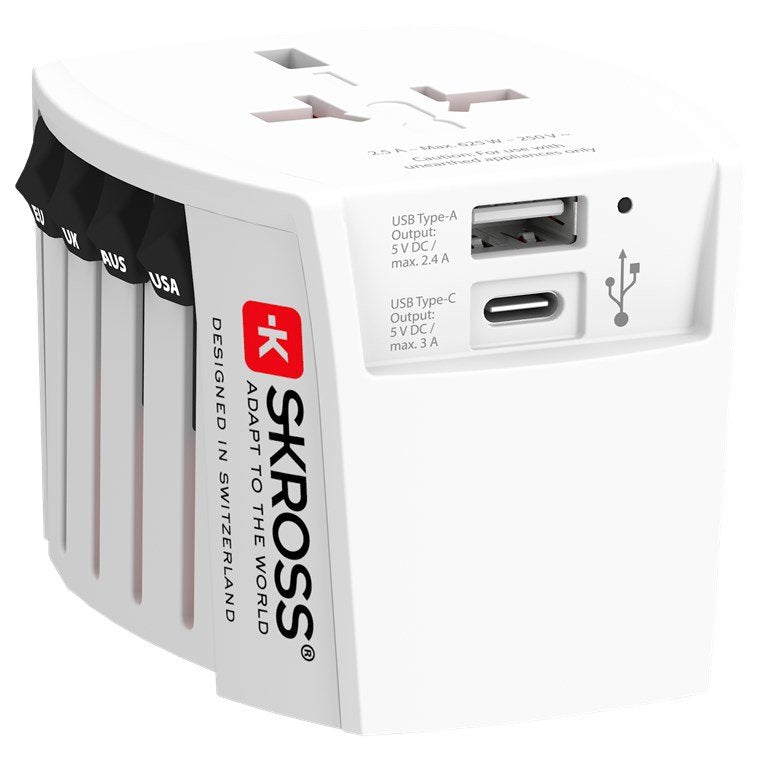 Enchufe Skross 60572 Adaptador De Eléctrico Universal Blanco