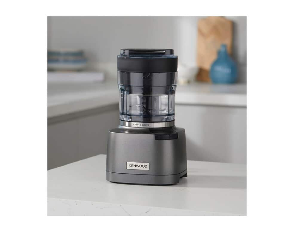 Kenwood Duoprep 2-In-1 Zerkleinerer / Mühle (Plata/Transparente, 800 Watt, Behälter 0,5 Liter) 0w22710004