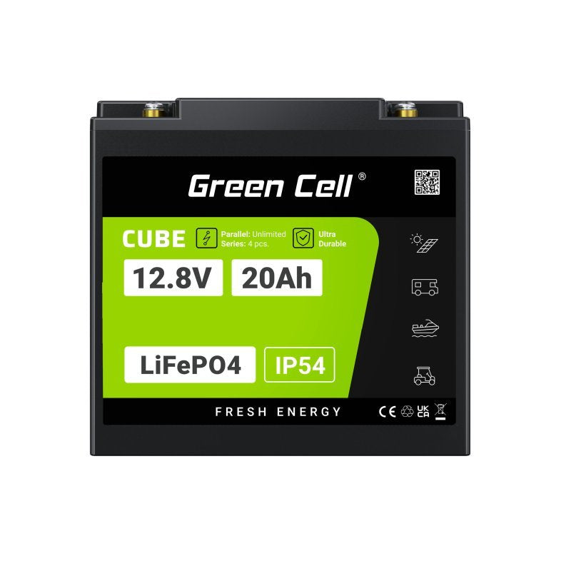 Green Cell Lfpgc12v20ah Batería Para Sistema Ups Fosfato De Hierro-Litio (Lifepo4) 12,8 V 20 Ah