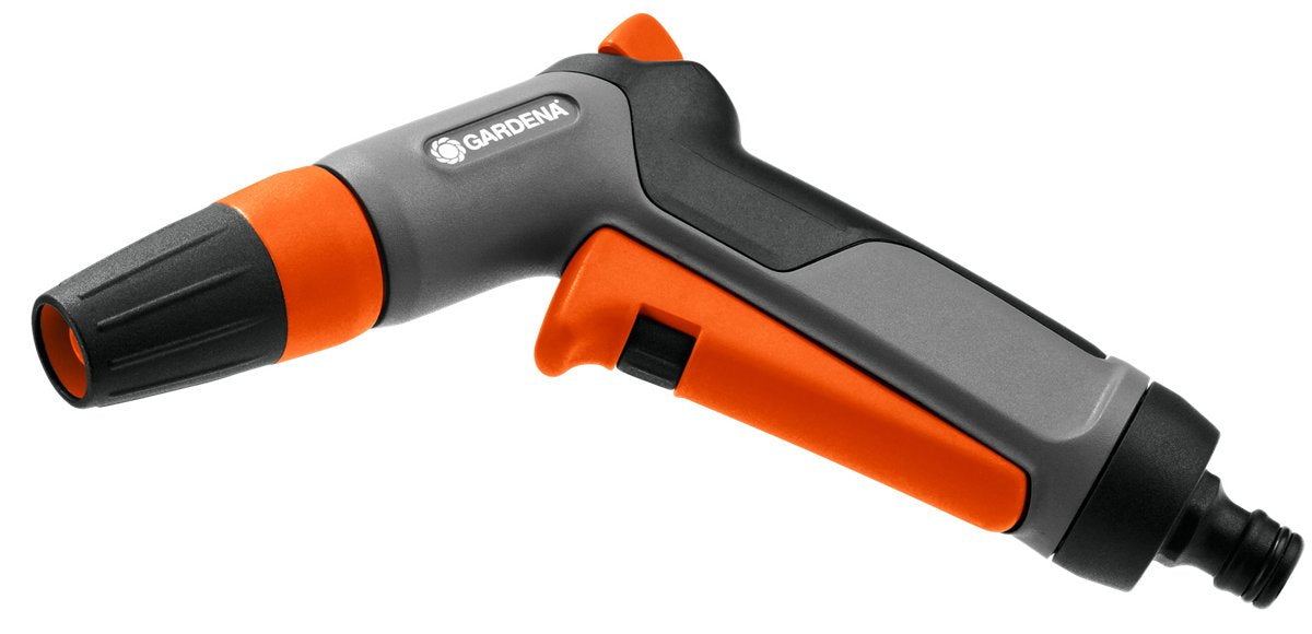Gardena 18301-50 Pistola De Pulverización De Agua O Boquilla Pistola Pulverizadora De Agua Para Jardín Gris, Naranja
