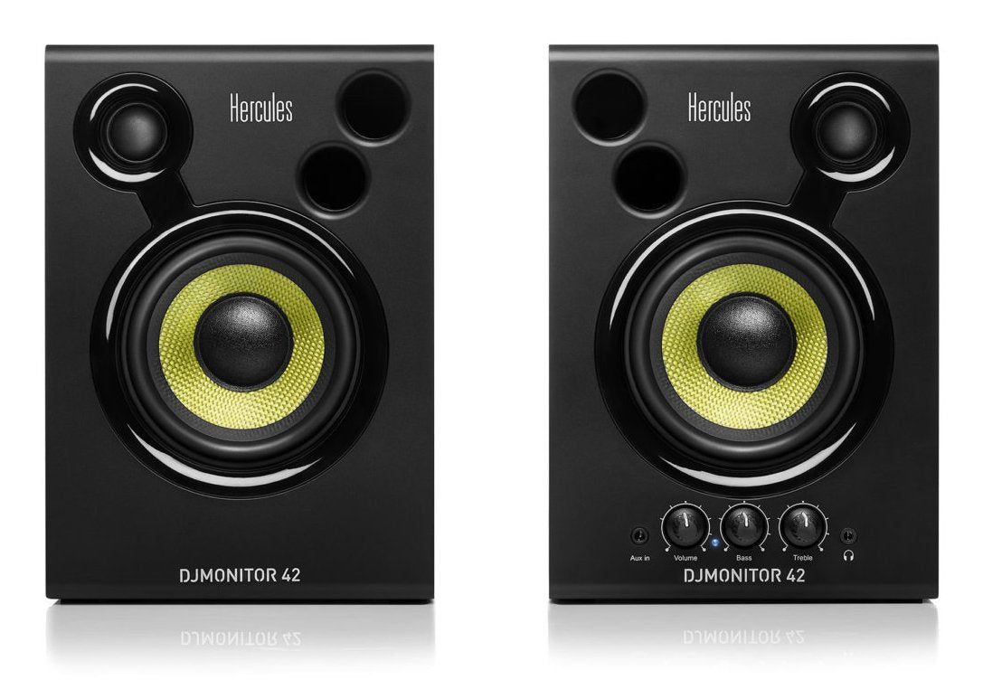 Hercules Altavoces Dj Monitor 42 (4780886) Hercules Djmonitor 42, Alámbrico, Rca/3.5mm/Terminal, 40 W, 60 - 20000 Hz, Negro