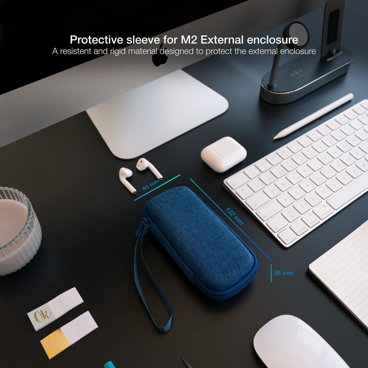 Tooq Estuche Protector Para Caja Externa M2 - Azul Pacifico