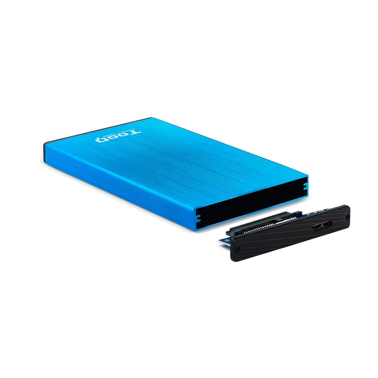 EAN 8433281009639 - TooQ TQE-2527BL caja para disco duro externo Caja de disco duro (HDD) Negro, Azul 2.5" imagen 4