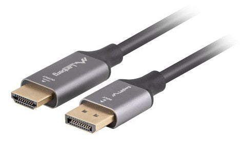 EAN 5901969441536 - Lanberg CA-DPHD-20CU-0018-BK adaptador de cable de vídeo 1,8 m DisplayPort HDMI tipo A (Estándar) Negro, imagen 1