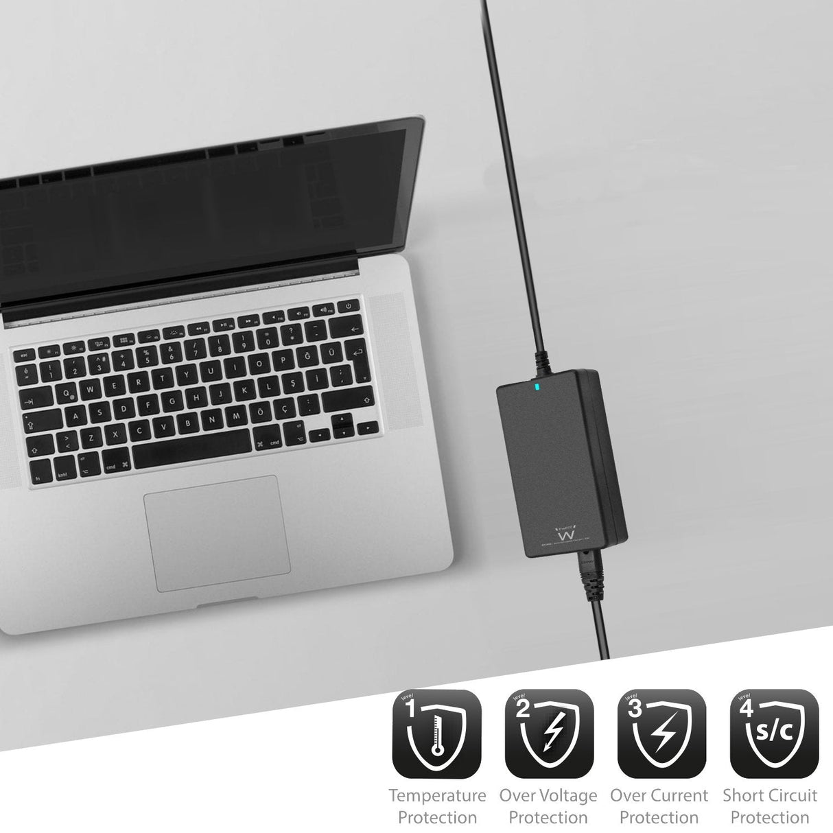 Cargador Ewent 65w Automatico 10 Puntas