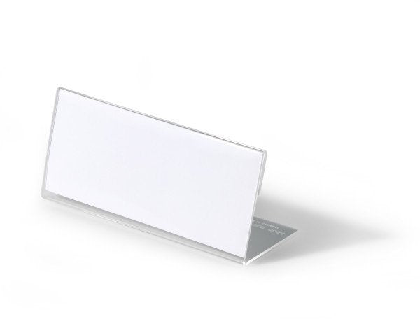 Durable Soporte Para Etiqueta - Desktop - Para 61 X 150 Mm - Transparente (Paquete De 10)
