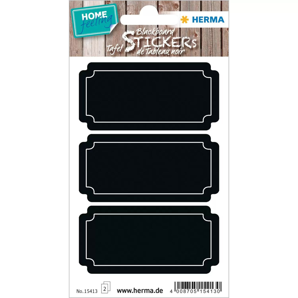 Etiquetas De Pizarra Herma Carteles Negros 6 Piezas.