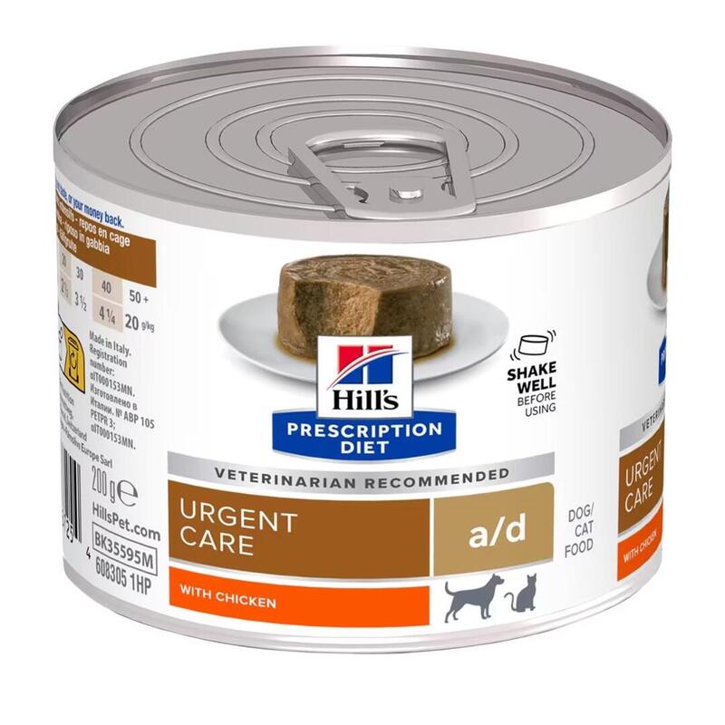 Dieta Prescriptiva Hill'S A/D Pollo, Cerdo, Pavo (Ave) Adulto 156 G