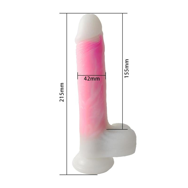 Dildo Doble Capa Con Vibración, Thrusting Y Calor