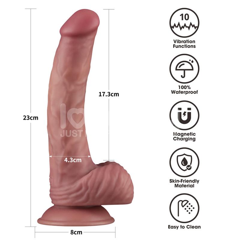 Dildo Dual Density Con Vibración 9