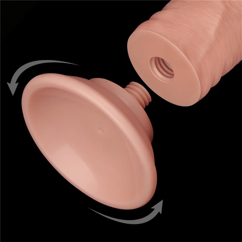 Dildo Dual Layer Piel Deslizante 8
