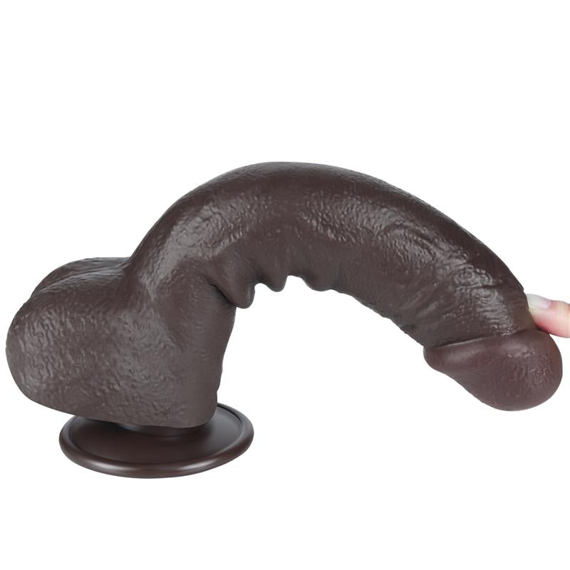 Dildo Dual Layer Piel Deslizante 9.5