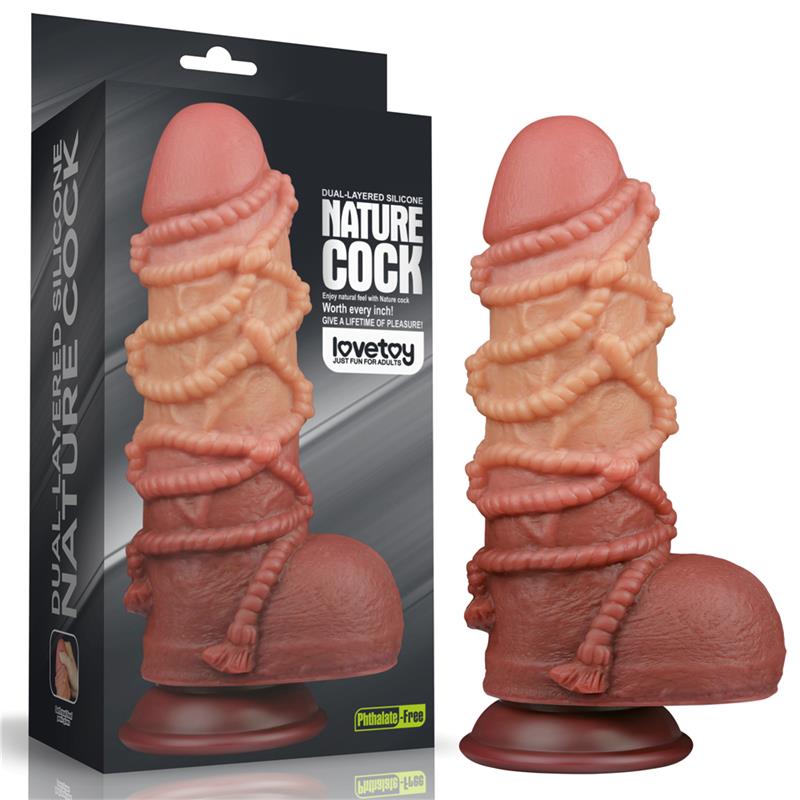 Dildo Dual Layer Tamaño King Nature 9.5