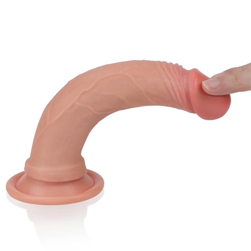 Dildo Nature 7 Silicona Líquida Marrón