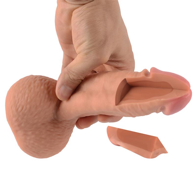Dildo Silicona Doble Densidad Castiel 19 Cm