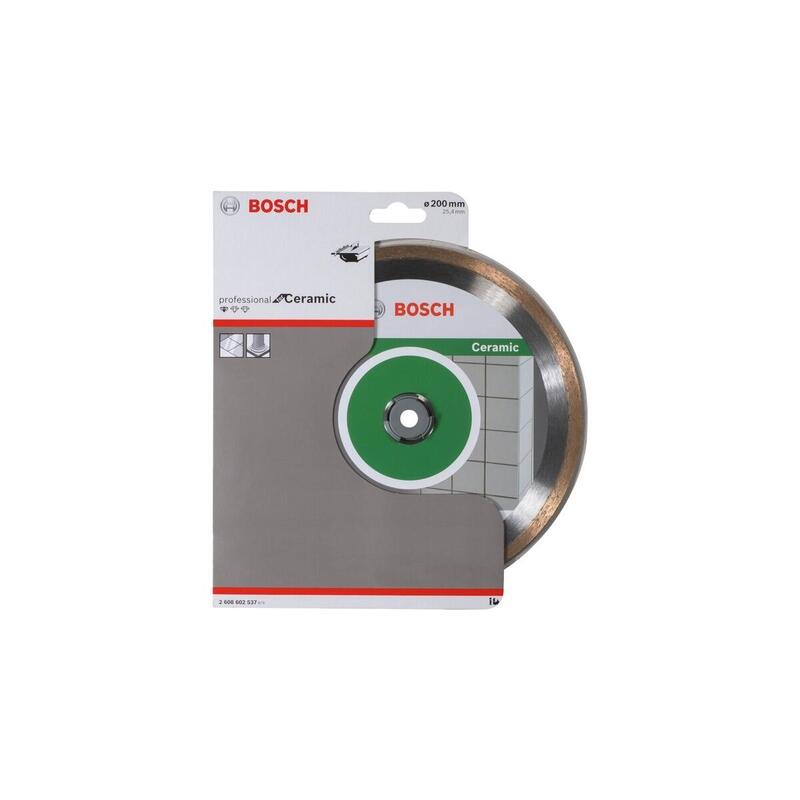Disco De Corte Diamantado Bosch Professional Standard Para Cerámica, Ø 200 Mm, Orificio 25,4 Mm 2608602537