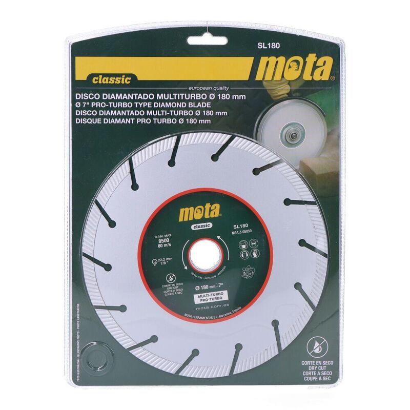 Disco Diamantado Multiturbo De Ø180 Mm
