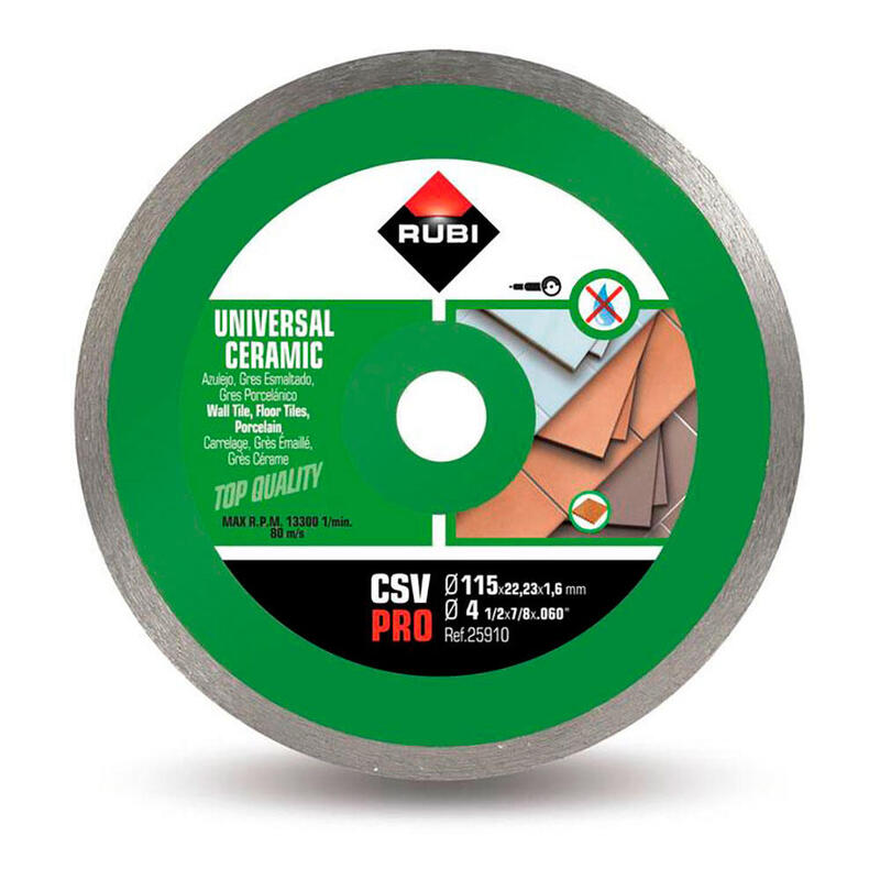 Disco Diamante Csv Ø115mm Pro 25910 Rubi