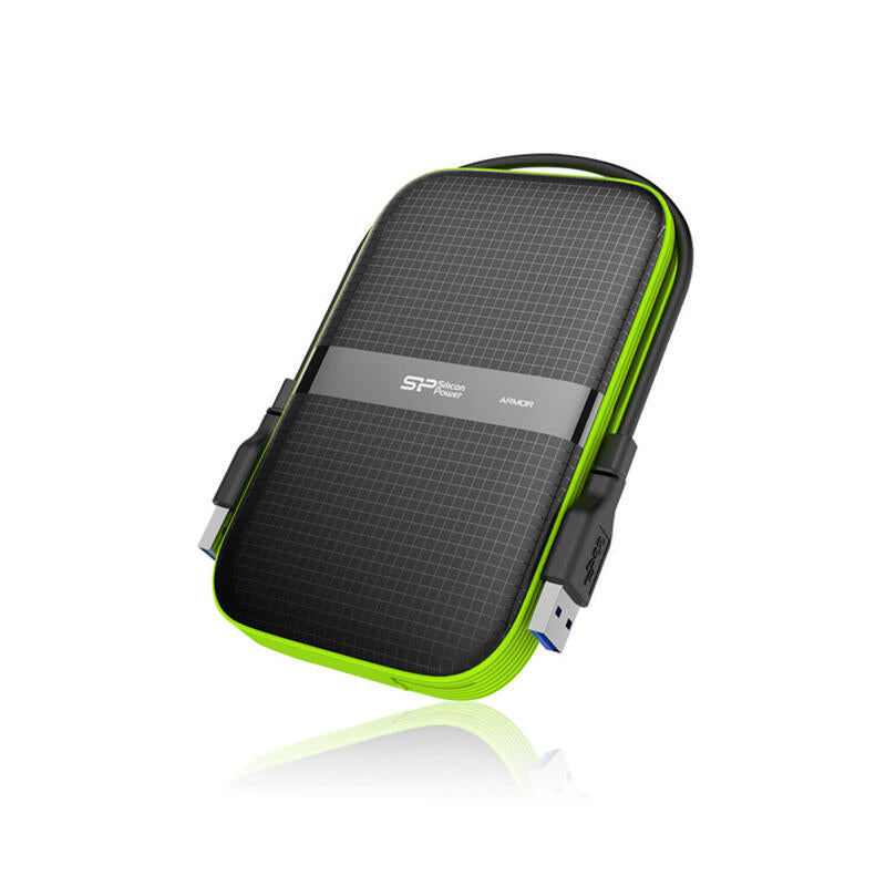 Disco Externo Hdd Silicon Power Armor A60 5000 Gb Negro, Verde