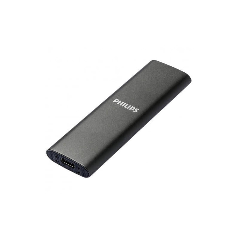 Disco M.2 Externo Philips 500gb Usb-C/Usb3.0 540mb Ultra Slim Gris