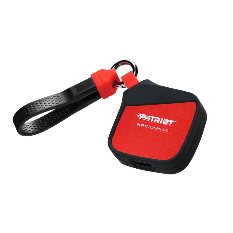 Disco Portable Ssd Patriot Pdp31 500 Gb, Externe Ssd (Negro/Rojo, Usb-C 3.2 Gen 2 (10 Gbit/S)) Pdp31500g23uck