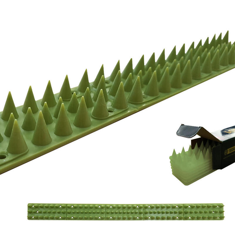 Disuasorio Para Gatos, Pvc, Color Verde; 50 Cm, 6 Uds