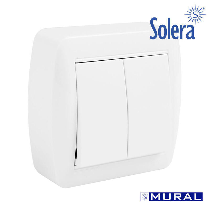 Doble Conmutador Superficie Mural 74 X 72 X 28 Mm