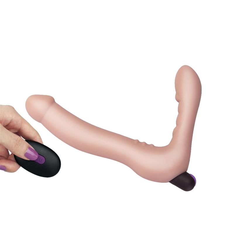 Strapless Strap-On Usb Rechargeable-Flesh