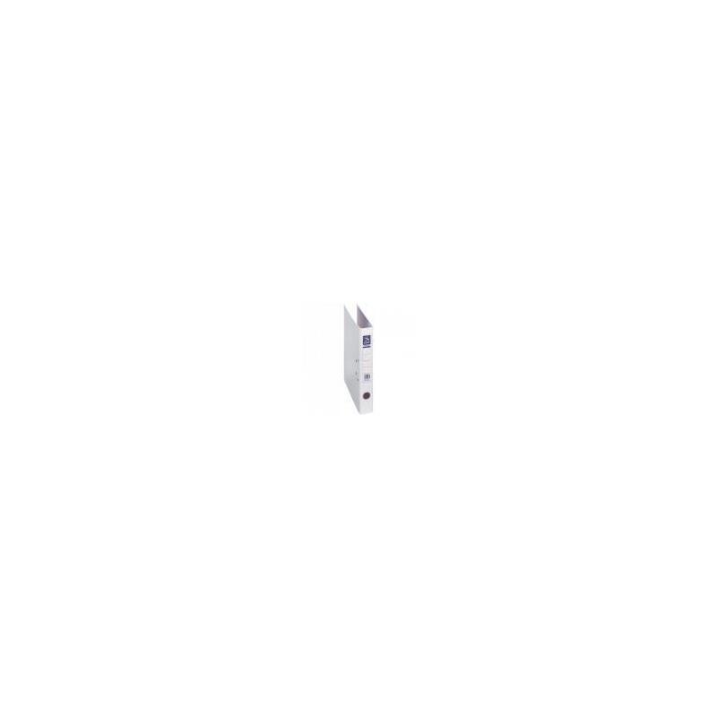 Dohe Archivador Cartón Rigido Forrado Pp Palanca Folio Lomo Estrecho Rado Blanco -12ud-